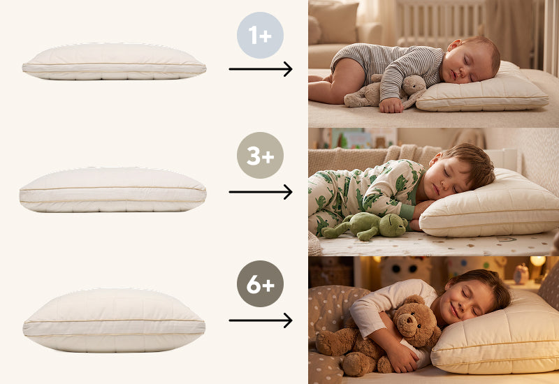 Bērnu spilvens, kas aug kopā ar bērnu