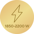 Jauda 1850–2200 W ātrai uzsildīšanai2