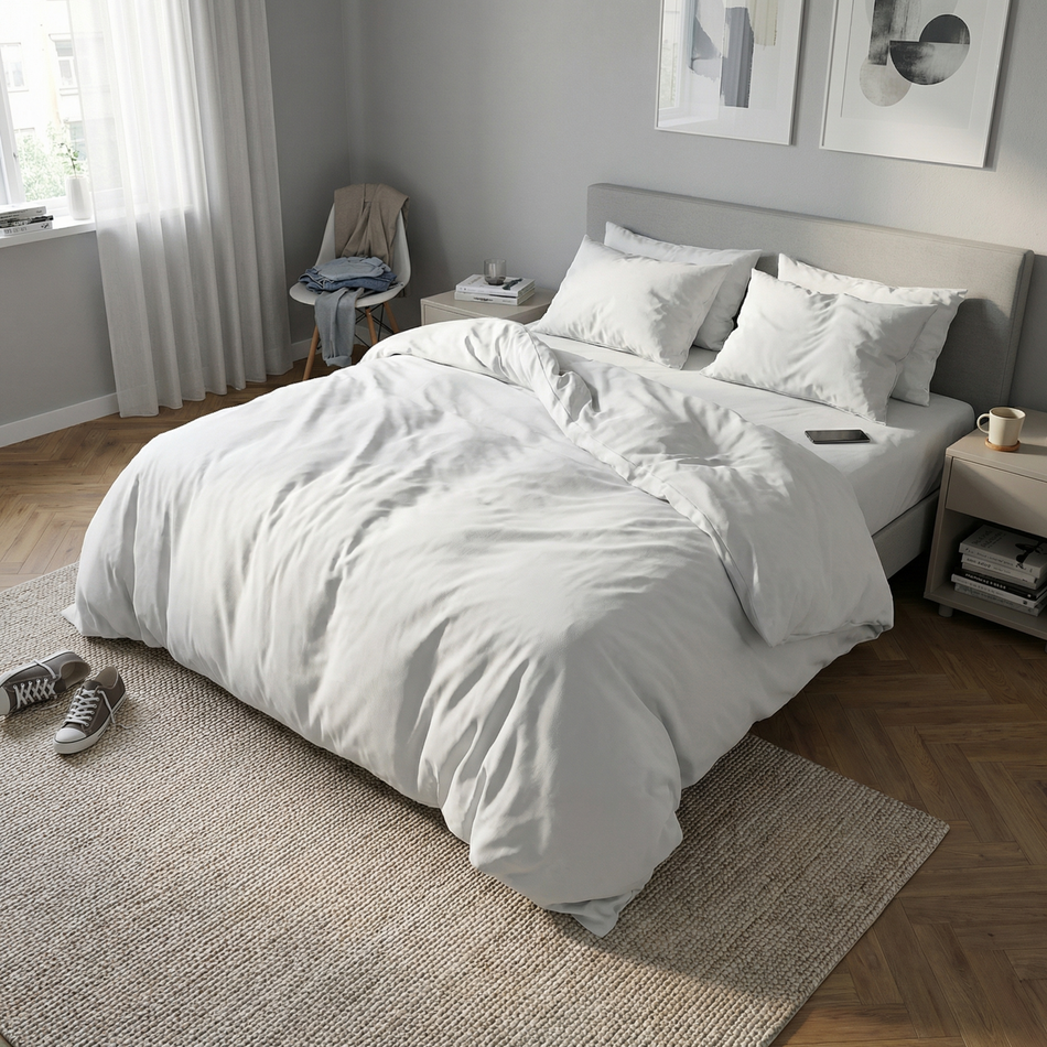 Kokvilnas satīna gultas veļa Svilanit Bella