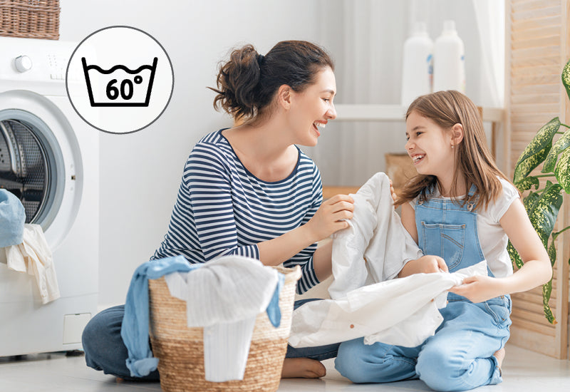 Mazgājama 60 °C temperatūrā, lai nodrošinātu vislabāko higiēnu.