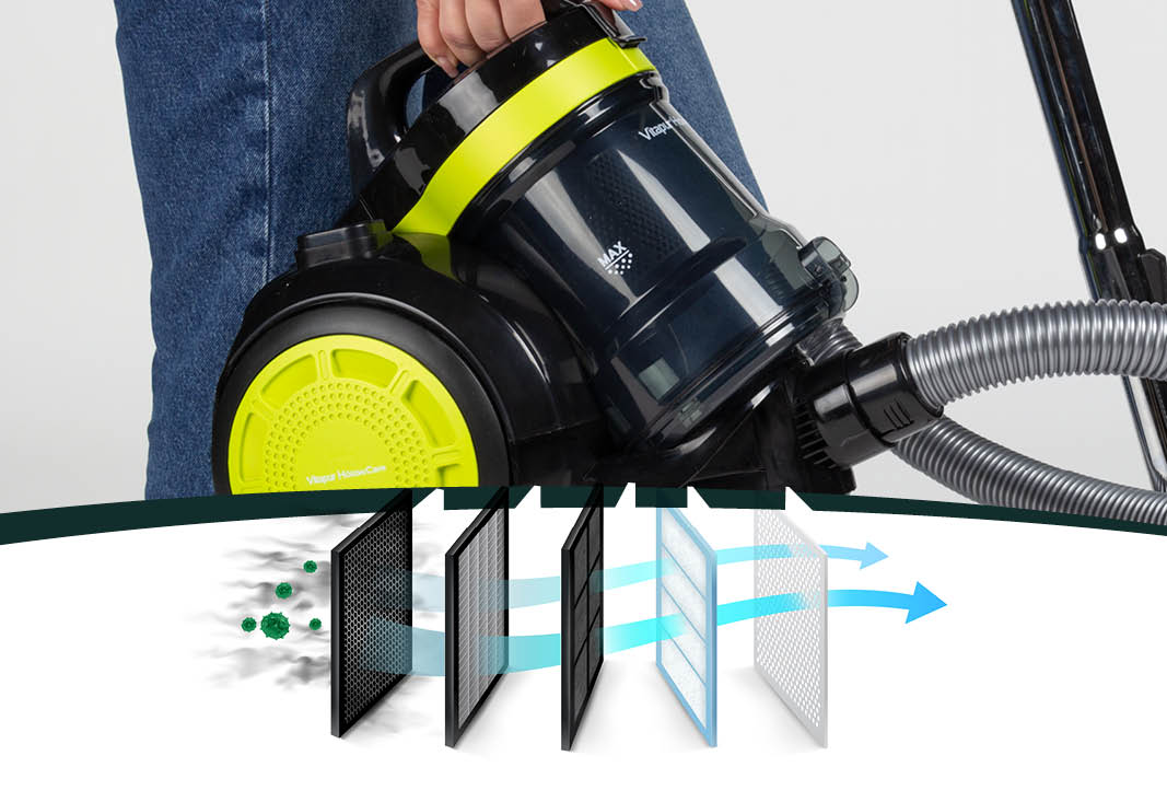 HEPA filtrs vēl tīrākam gaisam.