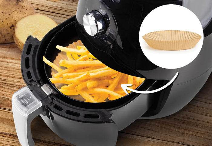 Nevēlies tērēt laiku friteres tīrīšanai? Viss, kas nepieciešams, ir cepamais papīrs.