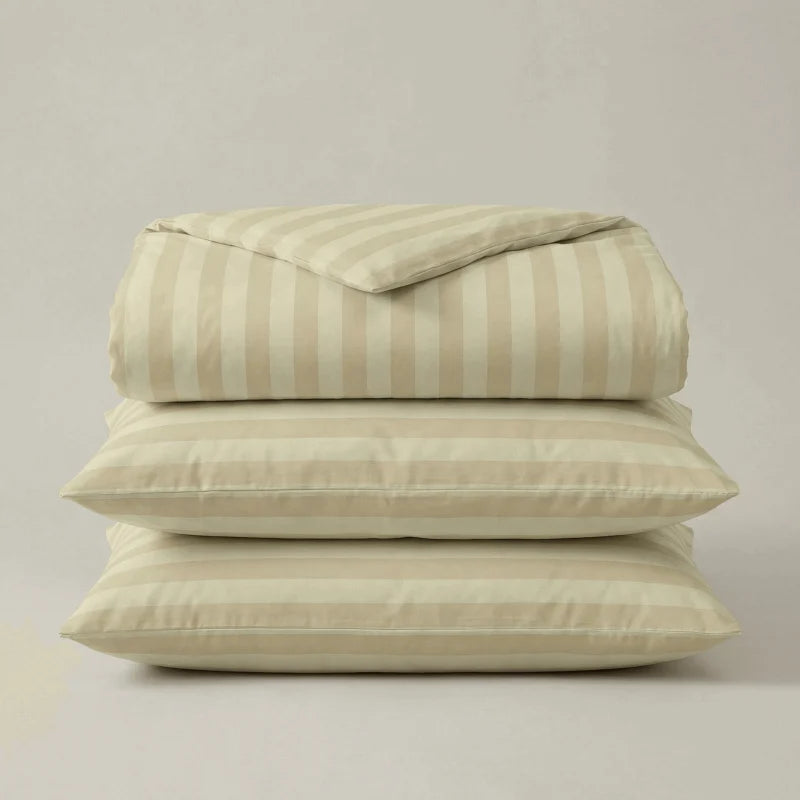 PREMIUM kokvilnas satīna gultas veļa Svilanit Isabella Beige