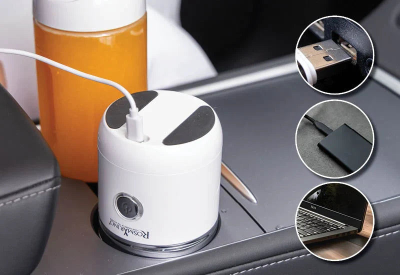 USB uzlāde ir ideāli piemērota ceļā.