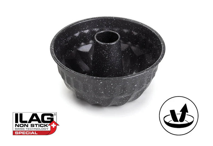 <div>Nelīpošais ILAG pārklājums un rievotā apakša vēl vienkāršākai cepšanai.</div>