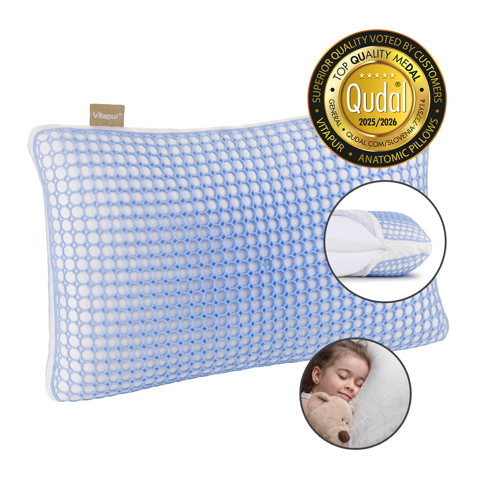 Hibrīdais spilvens Vitapur MemoElite Junior – 40 x 60 cm