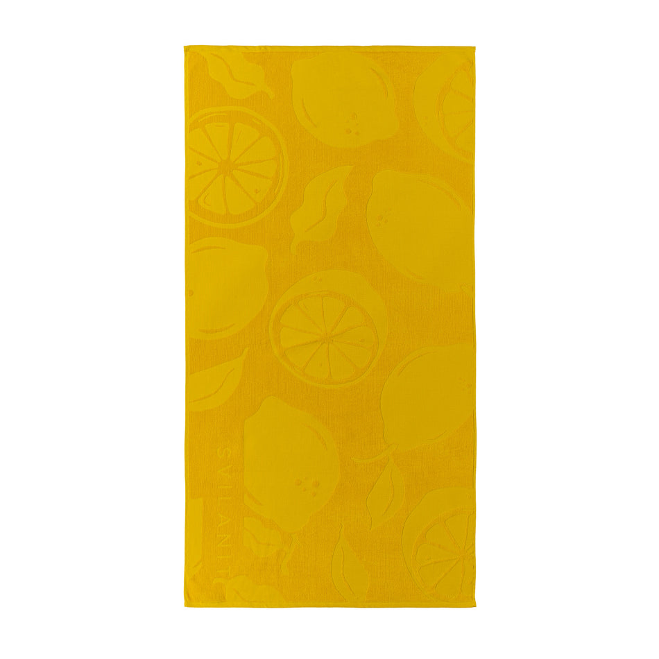 Svilanit premium pludmales dvielis Lemons, 80 x 160 cm