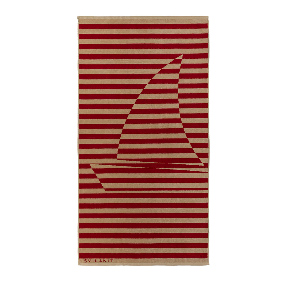 Svilanit premium pludmales dvielis Sailing Boat, 80 x 160 cm