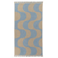 Svilanit premium liels pludmales dvielis Waves, 100 x 180 cm