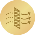 3D AirMesh elpojošs audums temperatūras regulēšanai2