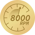 Līdz 8 000 apgr./min