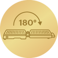 Atvēršana līdz 180°4