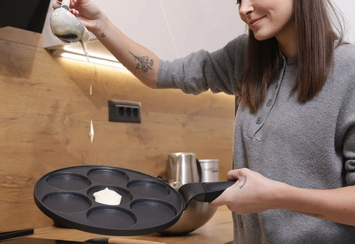 7 ideālas mini pankūkas vienlaicīgi.